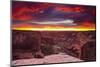 Sunset over Canyon De Chelly, Canyon De Chelly National Monument-Russ Bishop-Mounted Photographic Print