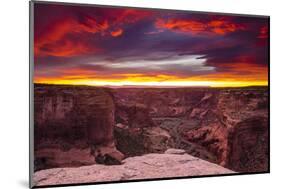 Sunset over Canyon De Chelly, Canyon De Chelly National Monument-Russ Bishop-Mounted Photographic Print