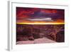 Sunset over Canyon De Chelly, Canyon De Chelly National Monument-Russ Bishop-Framed Photographic Print