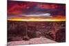 Sunset over Canyon De Chelly, Canyon De Chelly National Monument-Russ Bishop-Mounted Photographic Print