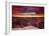 Sunset over Canyon De Chelly, Canyon De Chelly National Monument-Russ Bishop-Framed Photographic Print