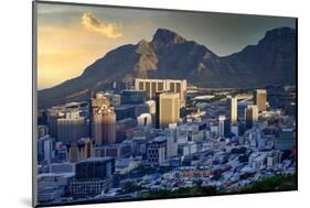 Sunset over Cape Town city, South Africa, Africa-G&M Therin-Weise-Mounted Photographic Print