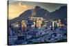 Sunset over Cape Town city, South Africa, Africa-G&M Therin-Weise-Stretched Canvas