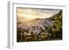 Sunset over Chefchaouen, the blue city of Morocco, North Africa, Africa-Francesco Fanti-Framed Photographic Print