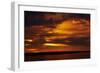 Sunset over Chobe River, Chobe Safari Lodge, Kasane, Botswana, Africa-David Wall-Framed Photographic Print