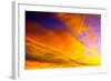 Sunset over City-maksheb-Framed Photographic Print