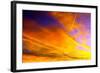 Sunset over City-maksheb-Framed Photographic Print