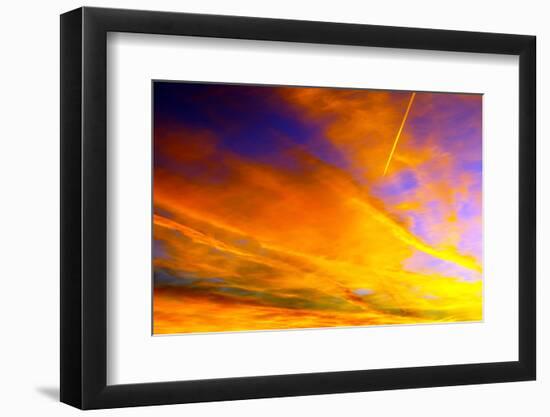 Sunset over City-maksheb-Framed Photographic Print