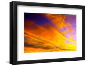 Sunset over City-maksheb-Framed Photographic Print