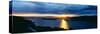 Sunset over Columbia River, View Toward Portland, Oregon-null-Stretched Canvas