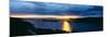 Sunset over Columbia River, View Toward Portland, Oregon-null-Mounted Photographic Print