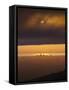 Sunset over Cook Inlet and Downtown Anchorage, Alaska.-Ethan Welty-Framed Stretched Canvas