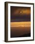 Sunset over Cook Inlet and Downtown Anchorage, Alaska.-Ethan Welty-Framed Photographic Print