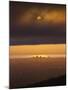 Sunset over Cook Inlet and Downtown Anchorage, Alaska.-Ethan Welty-Mounted Photographic Print