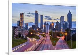 Sunset over downtown Atlanta, Georgia, USA-Panoramic Images-Framed Photographic Print