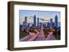 Sunset over downtown Atlanta, Georgia, USA-Panoramic Images-Framed Photographic Print