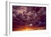 Sunset over Eastern, Washington State, Aerial View-Stuart Westmorland-Framed Photographic Print