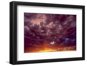 Sunset over Eastern, Washington State, Aerial View-Stuart Westmorland-Framed Premium Photographic Print