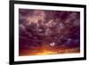 Sunset over Eastern, Washington State, Aerial View-Stuart Westmorland-Framed Photographic Print