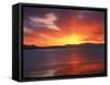 Sunset over Farmington Bay, Great Salt Lake, Utah, USA-Scott T^ Smith-Framed Stretched Canvas