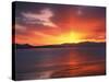 Sunset over Farmington Bay, Great Salt Lake, Utah, USA-Scott T^ Smith-Stretched Canvas