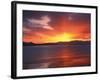 Sunset over Farmington Bay, Great Salt Lake, Utah, USA-Scott T^ Smith-Framed Photographic Print