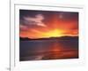 Sunset over Farmington Bay, Great Salt Lake, Utah, USA-Scott T^ Smith-Framed Photographic Print