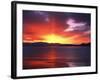 Sunset over Farmington Bay, Utah, USA-Scott T. Smith-Framed Photographic Print