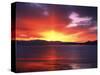 Sunset over Farmington Bay, Utah, USA-Scott T. Smith-Stretched Canvas