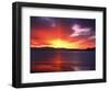 Sunset over Farmington Bay, Utah, USA-Scott T. Smith-Framed Photographic Print