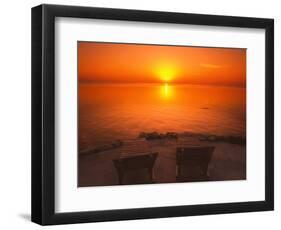 Sunset over Florida Bay-James Randklev-Framed Photographic Print