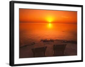 Sunset over Florida Bay-James Randklev-Framed Photographic Print