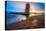 Sunset over Four Mile Beach Santa Cruz-Mike Wilson-Stretched Canvas
