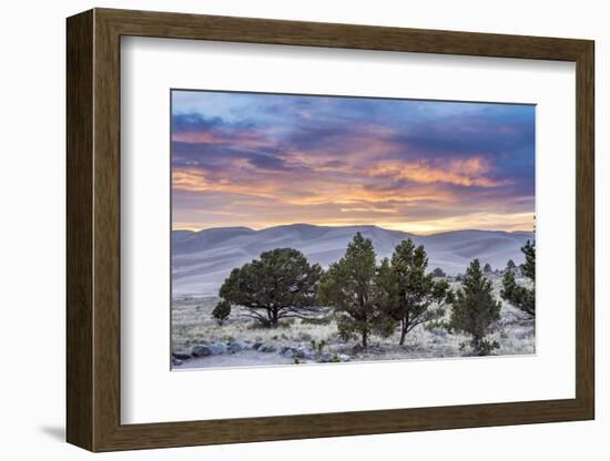 Sunset over Great Sand Dunes National Park-Howie Garber-Framed Photographic Print