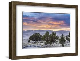 Sunset over Great Sand Dunes National Park-Howie Garber-Framed Photographic Print