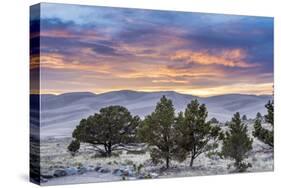 Sunset over Great Sand Dunes National Park-Howie Garber-Stretched Canvas