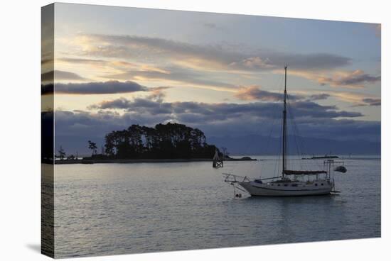 Sunset over Haulashore Island, Nelson, Nelson Region, South Island, New Zealand, Pacific-Stuart-Stretched Canvas