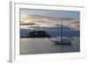 Sunset over Haulashore Island, Nelson, Nelson Region, South Island, New Zealand, Pacific-Stuart-Framed Photographic Print