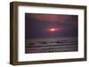 Sunset over Indian Ocean in Hikkaduwa, Sri Lanka, 20th century-CM Dixon-Framed Photographic Print