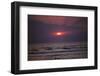 Sunset over Indian Ocean in Hikkaduwa, Sri Lanka, 20th century-CM Dixon-Framed Photographic Print