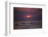 Sunset over Indian Ocean in Hikkaduwa, Sri Lanka, 20th century-CM Dixon-Framed Photographic Print