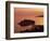 Sunset over Island of Sveti Stefan, Sveti Stefan, the Budva Riviera, Montenegro, Europe-Stuart Black-Framed Photographic Print