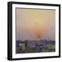 Sunset over Jama Masjid, Delhi II-Andrew Gifford-Framed Giclee Print