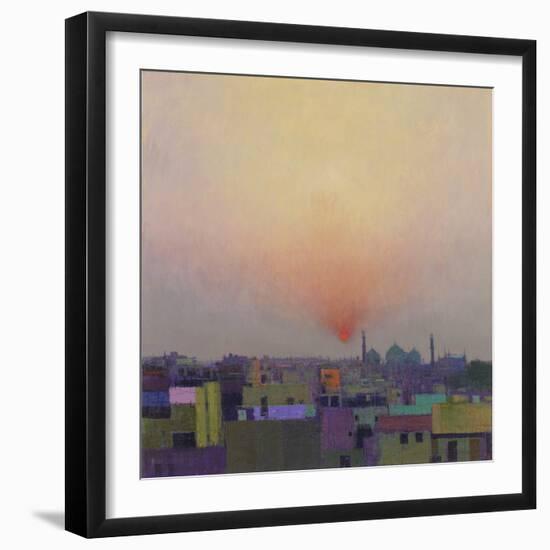 Sunset over Jama Masjid, Delhi II-Andrew Gifford-Framed Giclee Print