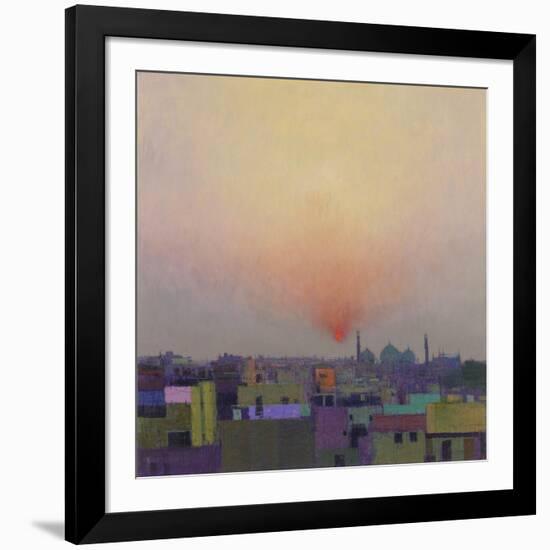 Sunset over Jama Masjid, Delhi II-Andrew Gifford-Framed Giclee Print