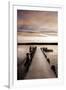 Sunset Over Jetty-Danita Delimont-Framed Photo