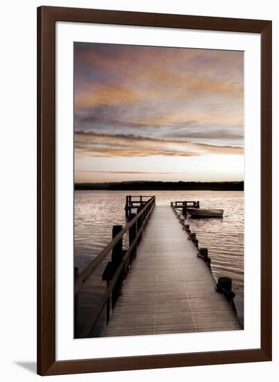 Sunset Over Jetty-Danita Delimont-Framed Photo