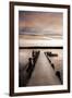 Sunset Over Jetty-Danita Delimont-Framed Photo