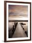 Sunset Over Jetty-Danita Delimont-Framed Photo