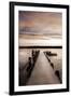 Sunset Over Jetty-Danita Delimont-Framed Photo